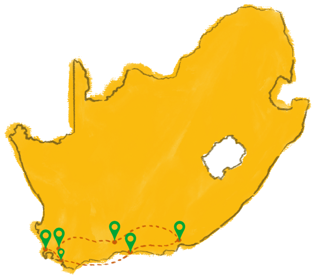 Südafrika Reiseroute